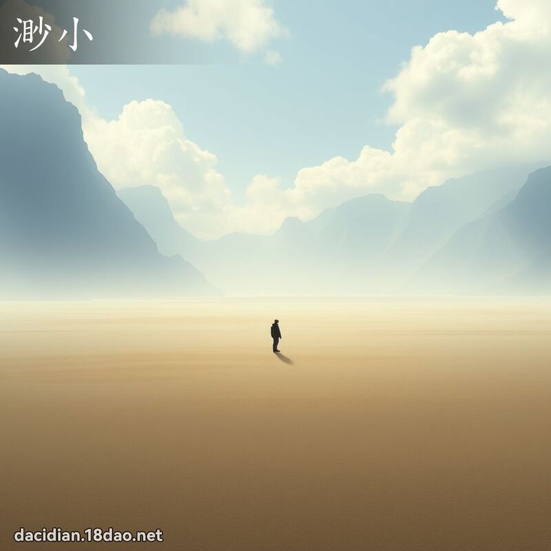 渺小 - 國語大辭典配圖