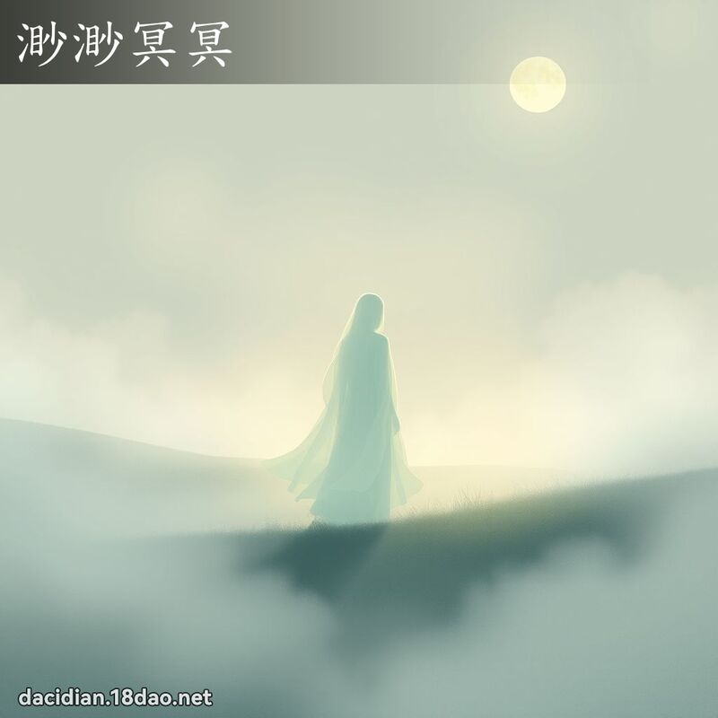 渺渺冥冥 - 國語大辭典配圖