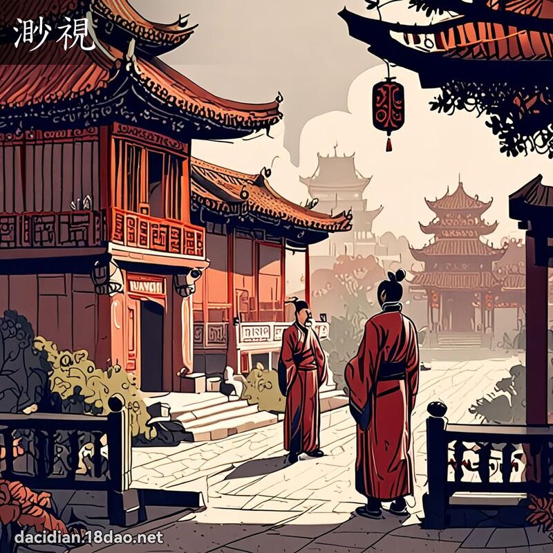 渺視 - 國語大辭典配圖