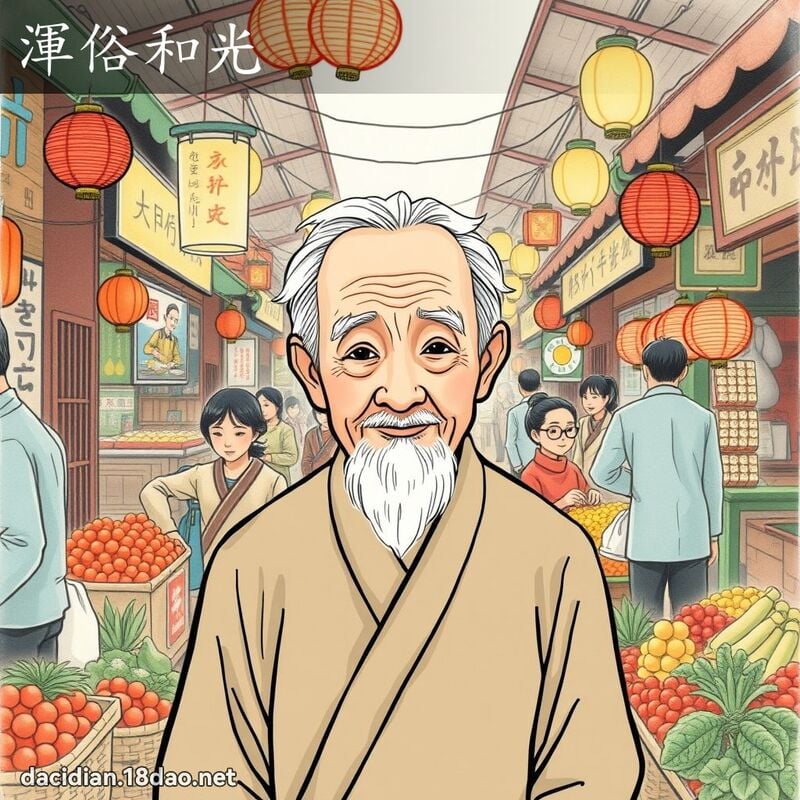 渾俗和光 - 國語大辭典配圖