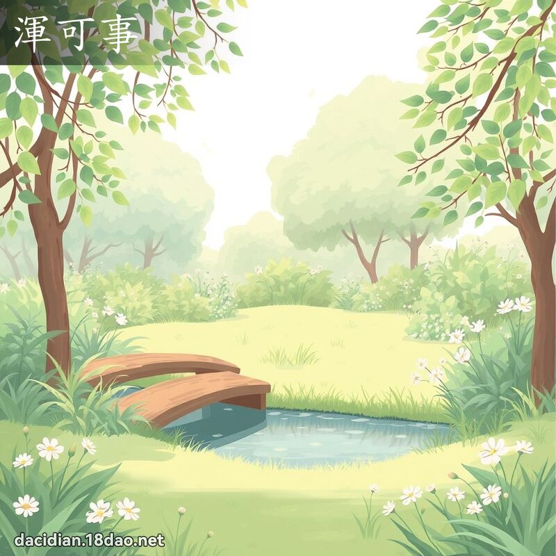 渾可事 - 國語大辭典配圖
