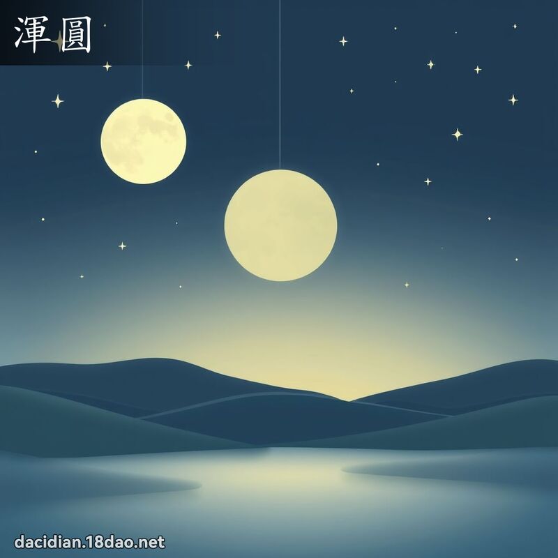 浑圆 - 国语大辞典配图