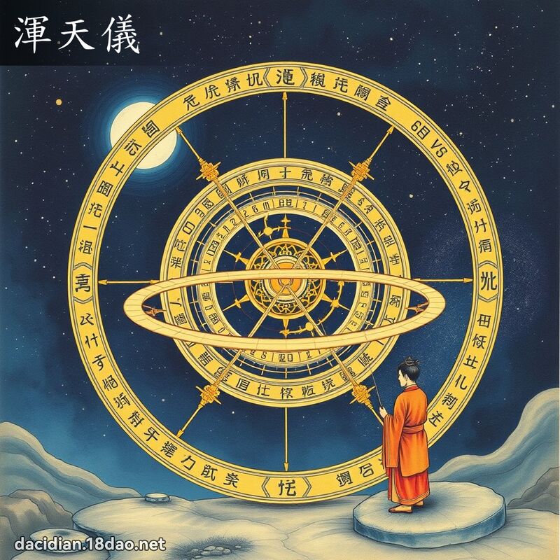 渾天儀 - 國語大辭典配圖