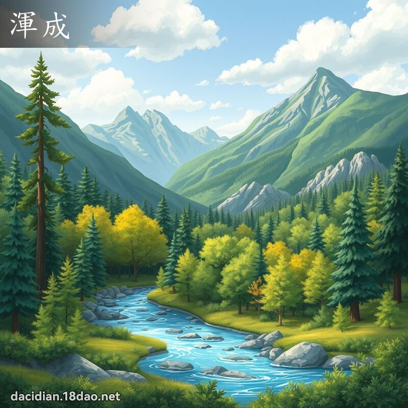 渾成 - 國語大辭典配圖