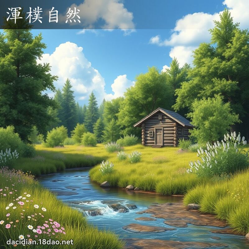 渾樸自然 - 國語大辭典配圖