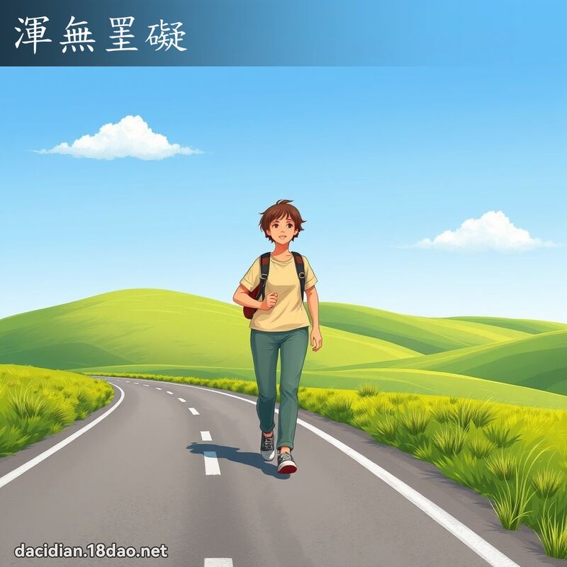 渾無罣礙 - 國語大辭典配圖