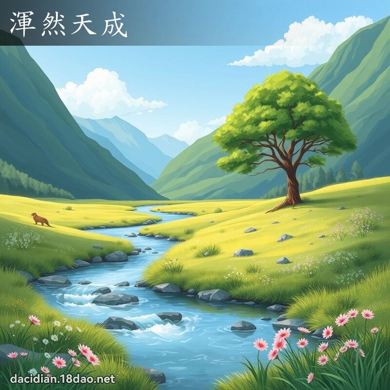 渾然天成 - 國語大辭典配圖