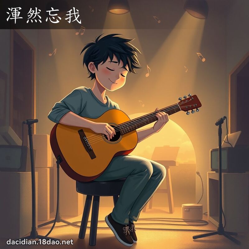 渾然忘我 - 國語大辭典配圖