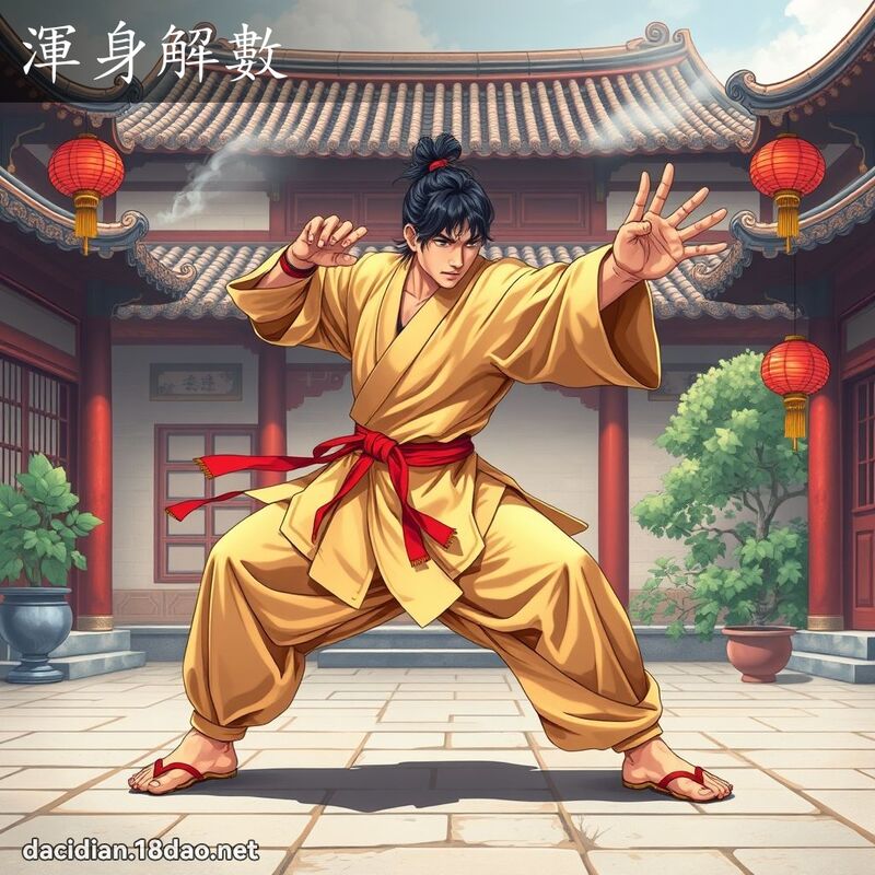 浑身解数 - 国语大辞典配图
