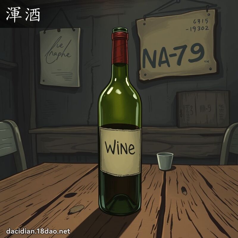 渾酒 - 國語大辭典配圖