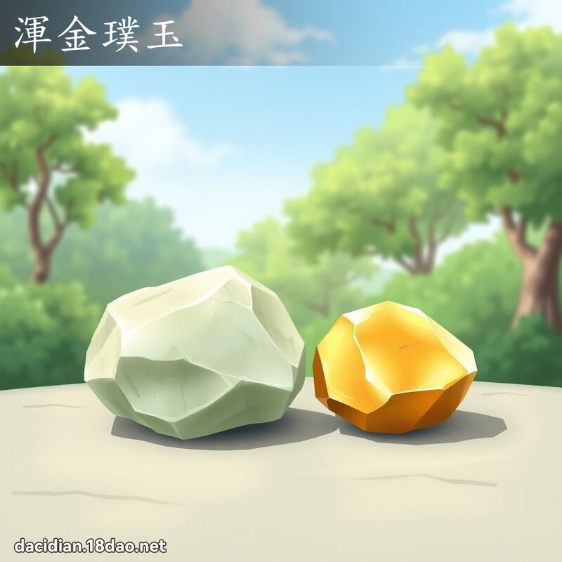 渾金璞玉 - 國語大辭典配圖