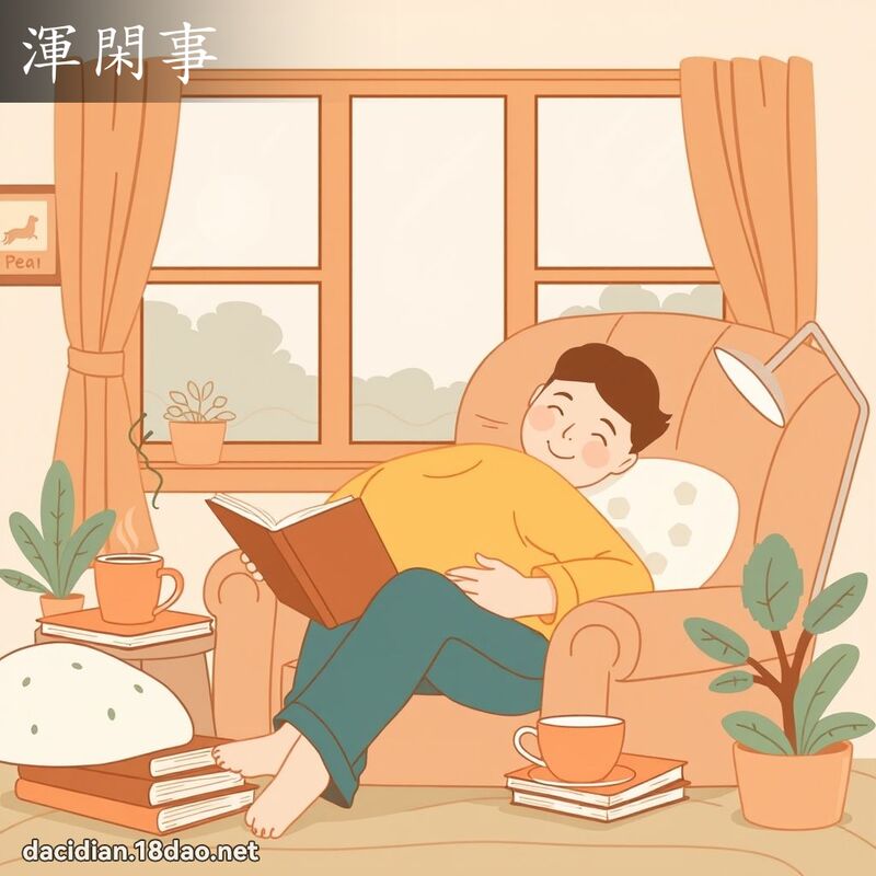 渾閑事 - 國語大辭典配圖