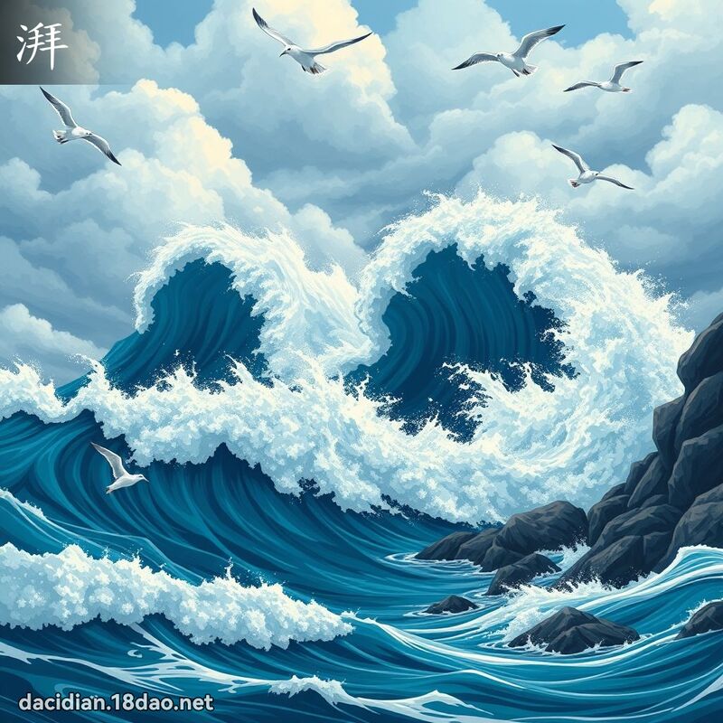湃 - 国语大辞典配图
