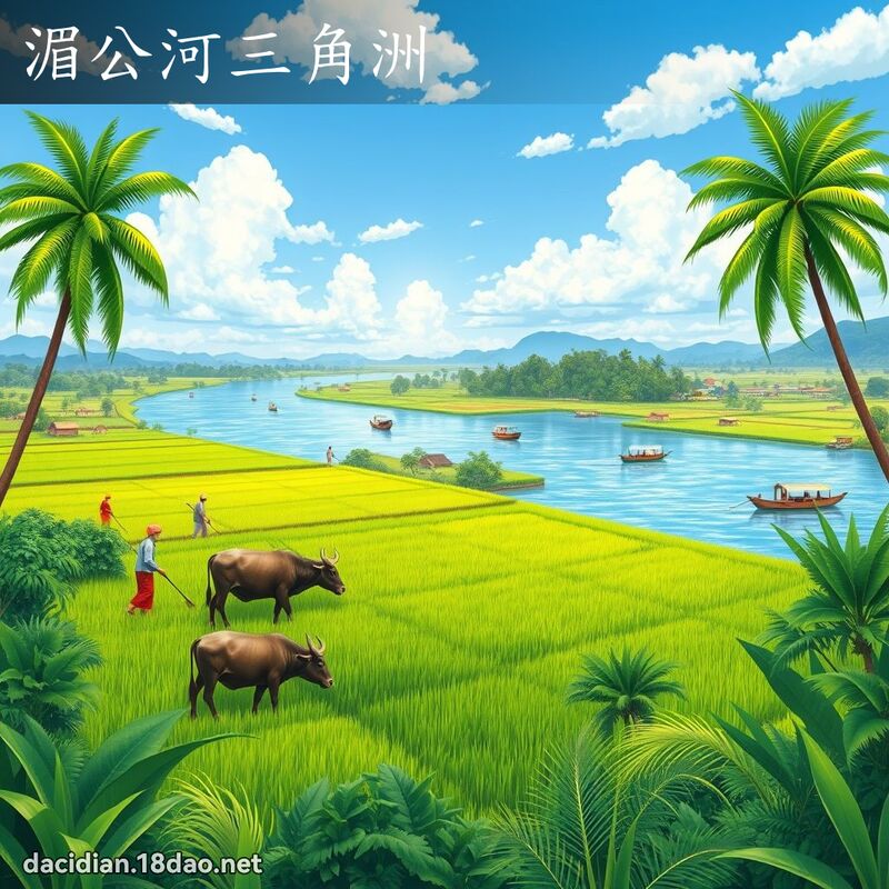 湄公河三角洲 - 國語大辭典配圖