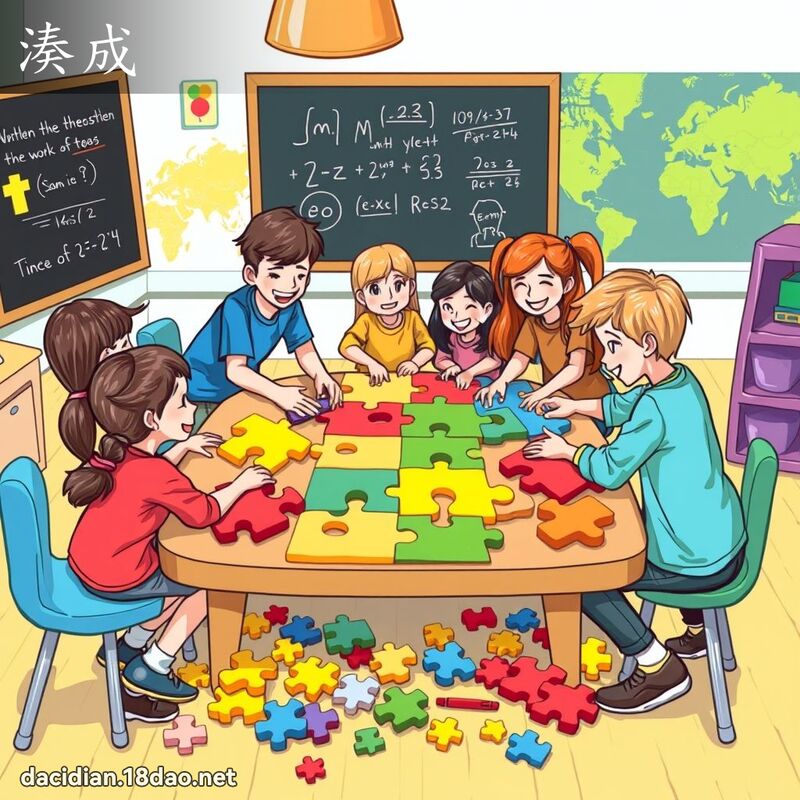 湊成 - 國語大辭典配圖