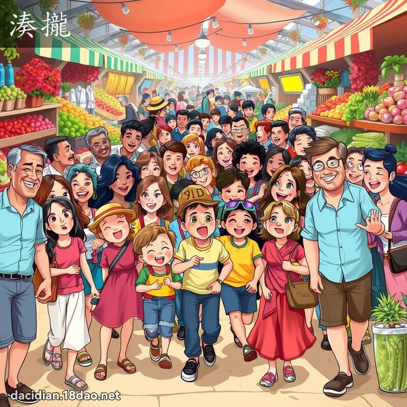 凑拢 - 国语大辞典配图