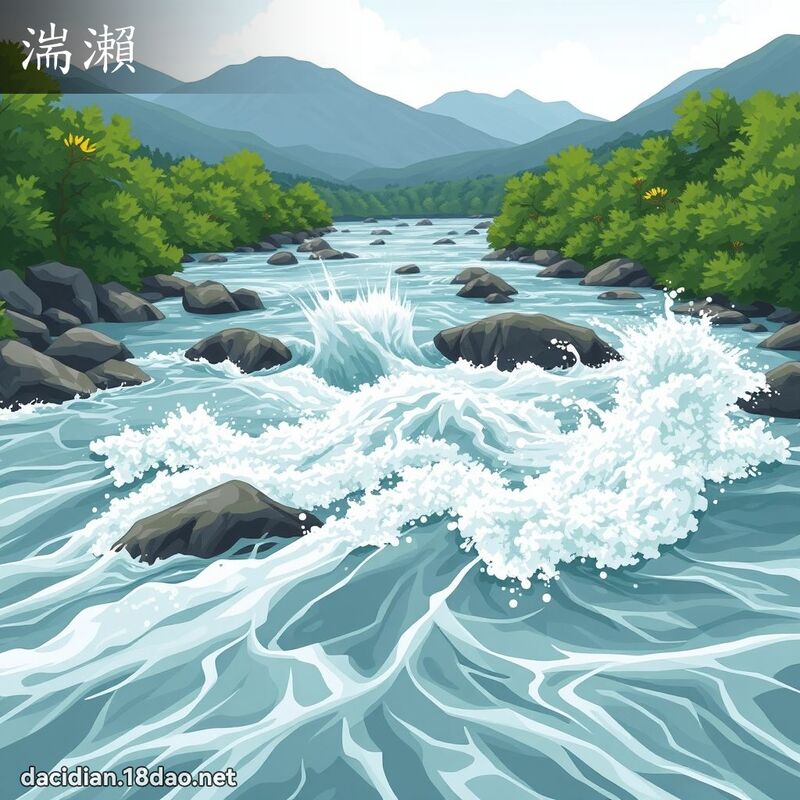 湍瀨 - 國語大辭典配圖