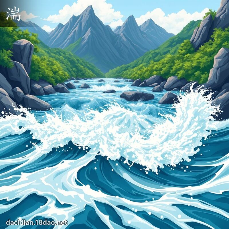 湍 - 国语大辞典配图