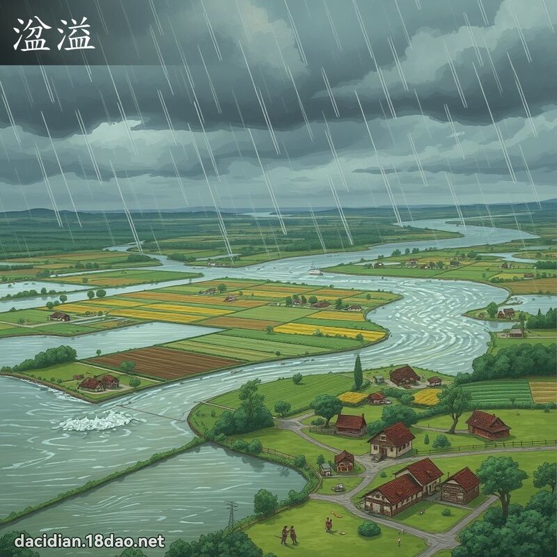 湓溢 - 國語大辭典配圖