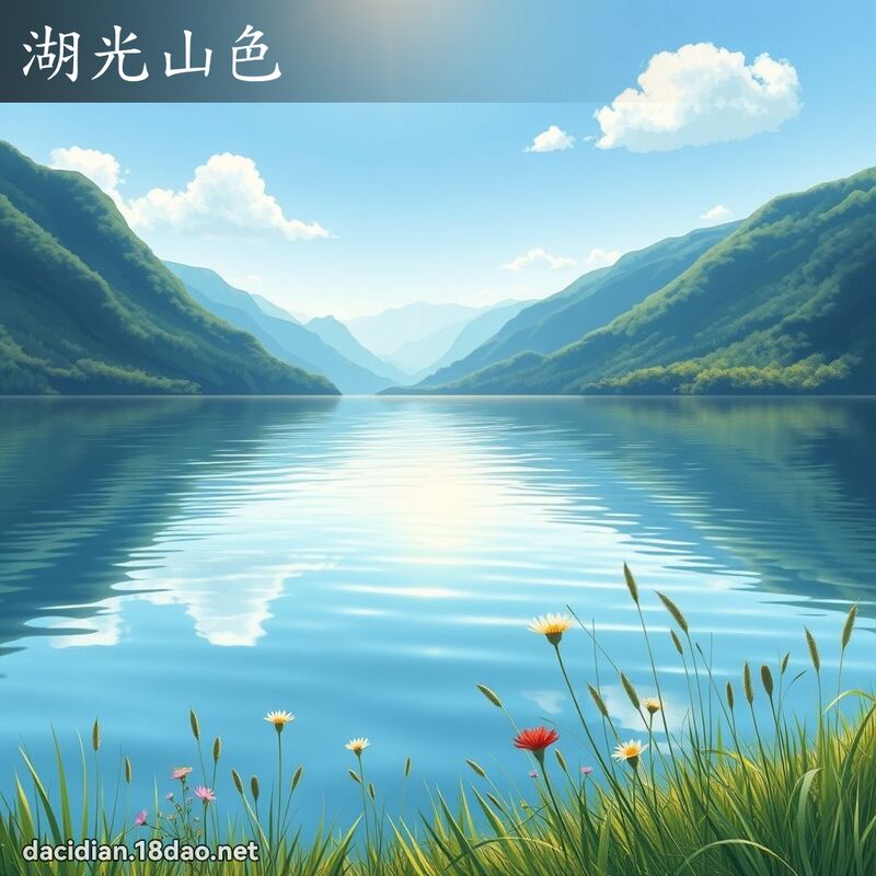 湖光山色 - 國語大辭典配圖