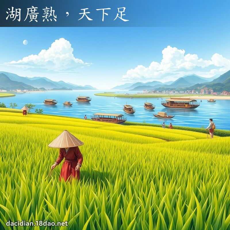 湖廣熟，天下足 - 國語大辭典配圖
