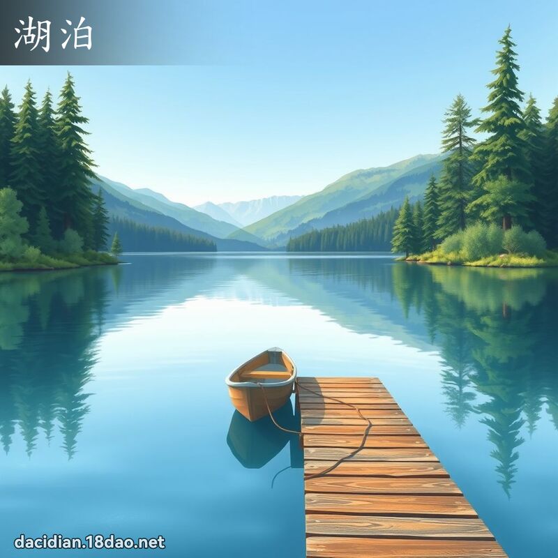 湖泊 - 國語大辭典配圖
