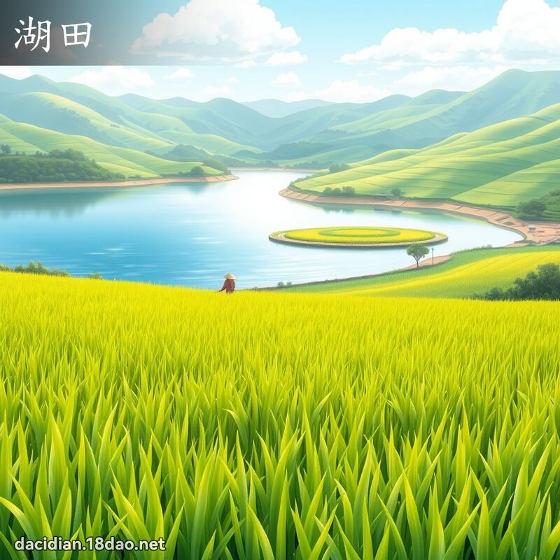 湖田 - 國語大辭典配圖
