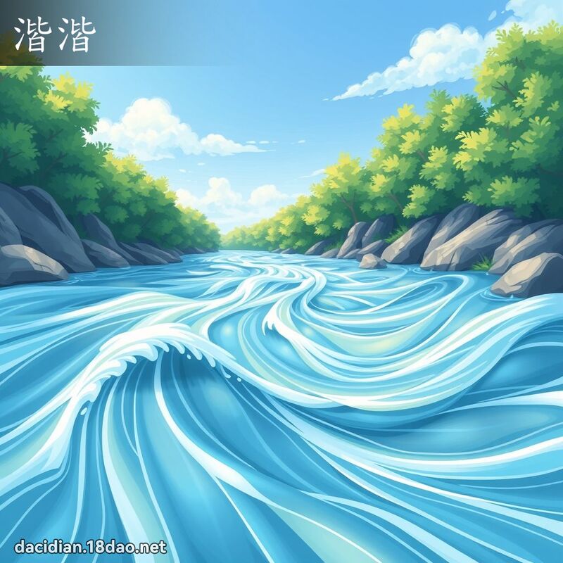 湝湝 - 国语大辞典配图