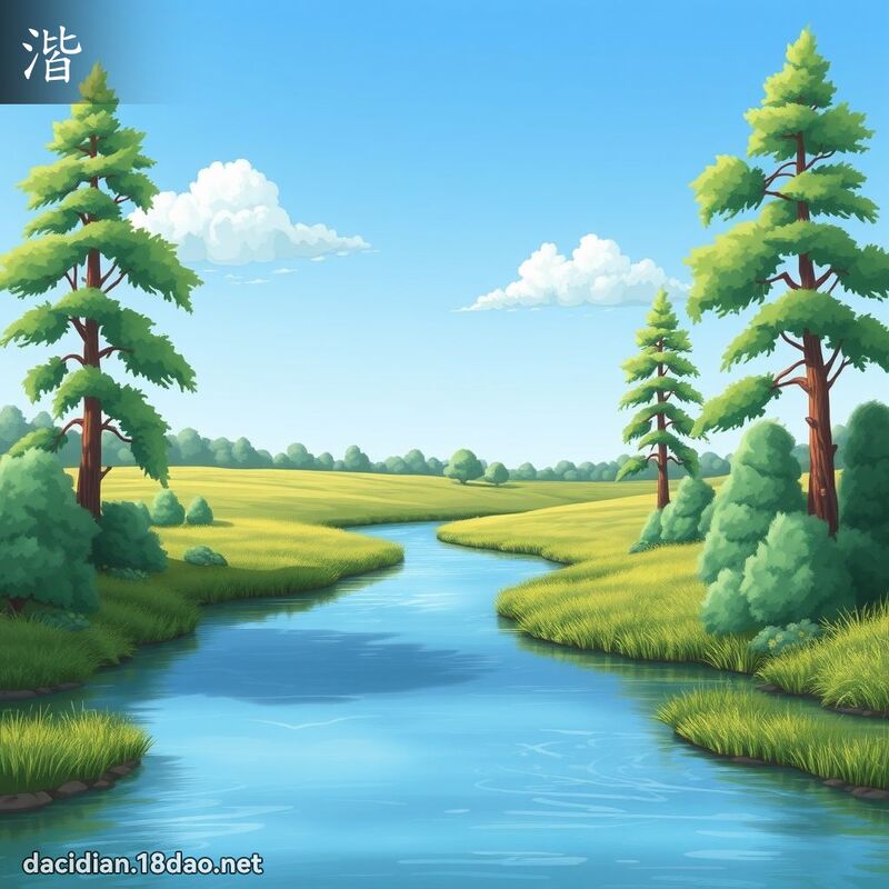 湝 - 国语大辞典配图