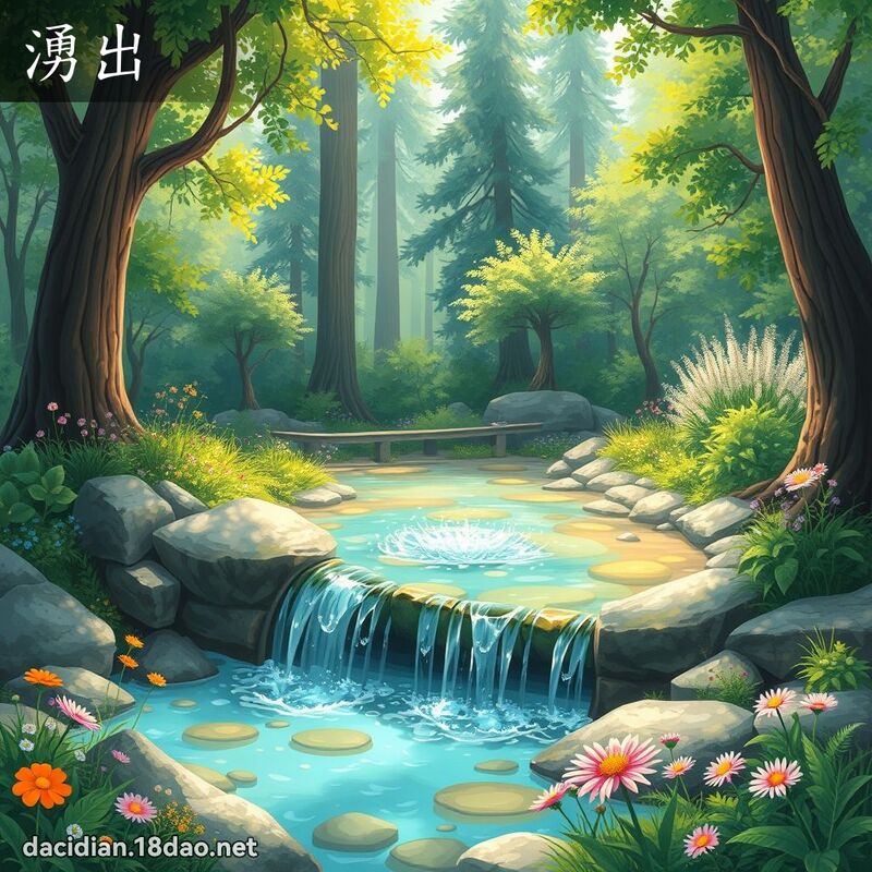 涌出 - 国语大辞典配图