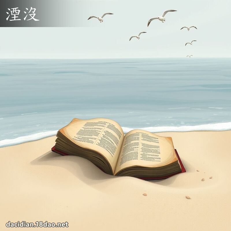 湮沒 - 國語大辭典配圖