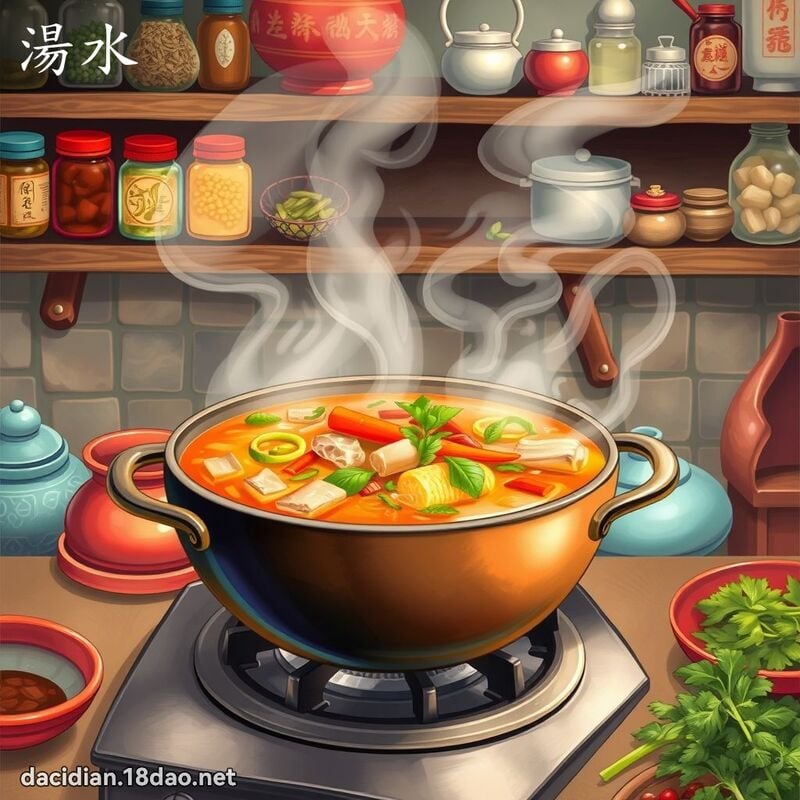 湯水 - 國語大辭典配圖