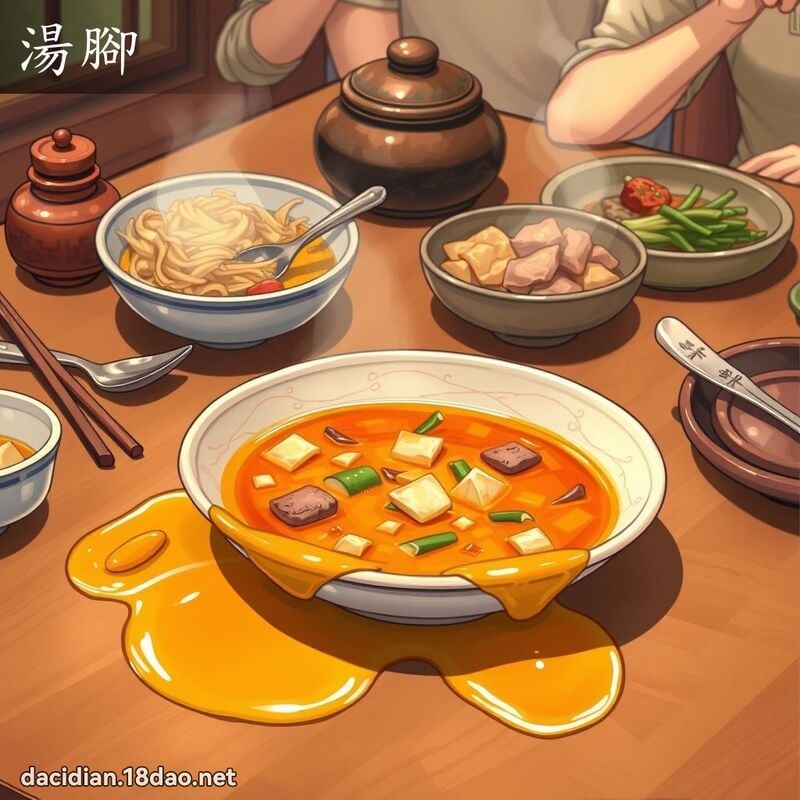 汤脚 - 国语大辞典配图