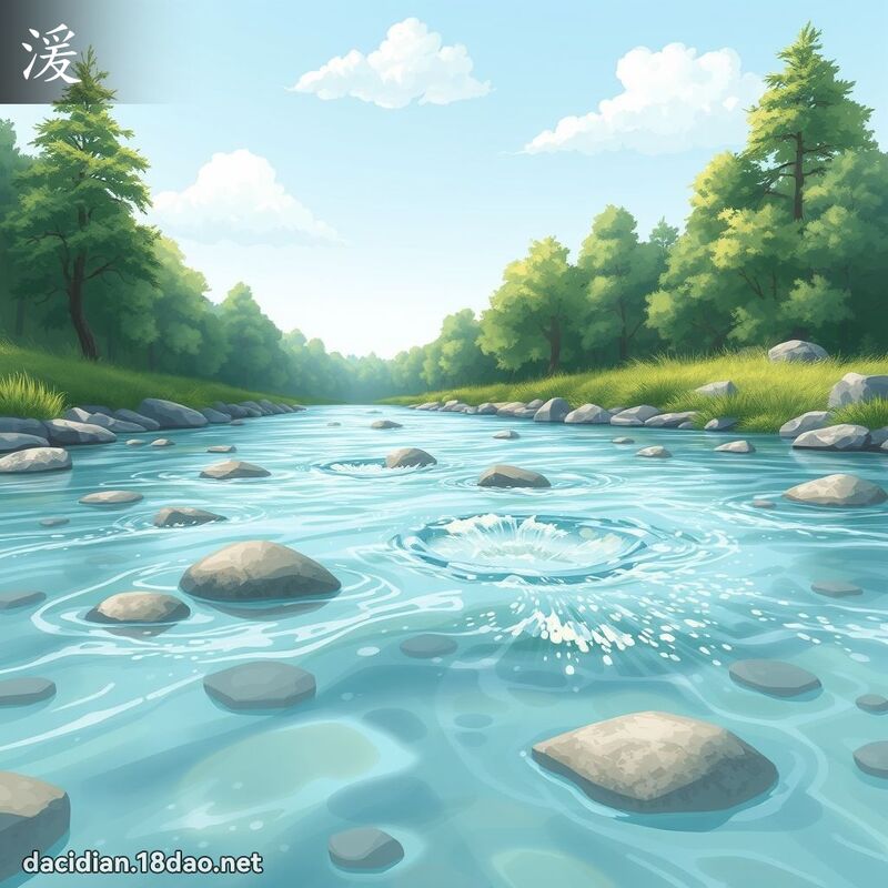 湲 - 國語大辭典配圖