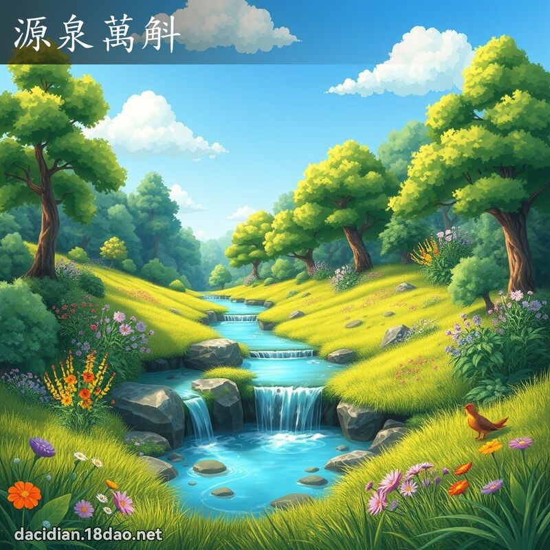 源泉万斛 - 国语大辞典配图