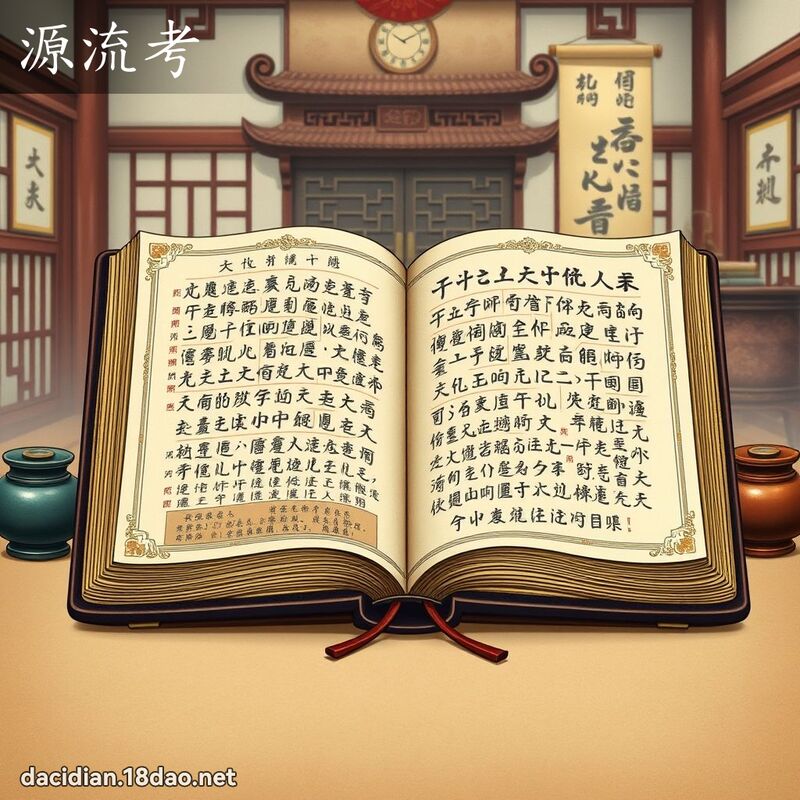 源流考 - 国语大辞典配图