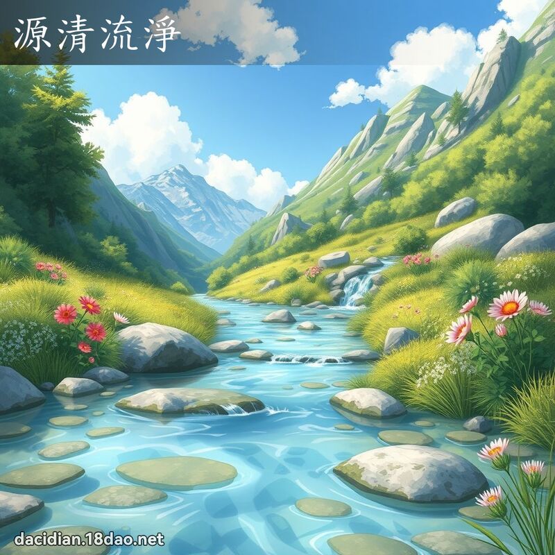 源清流淨 - 國語大辭典配圖
