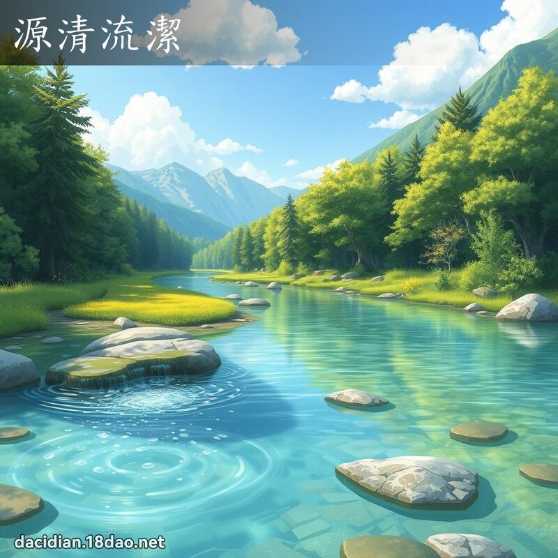 源清流潔 - 國語大辭典配圖