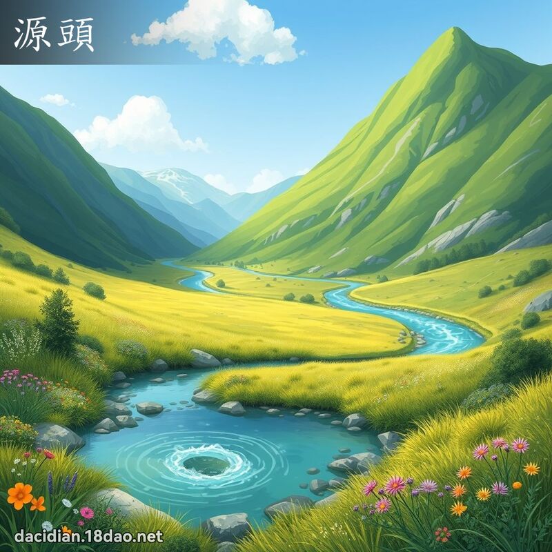 源头 - 国语大辞典配图
