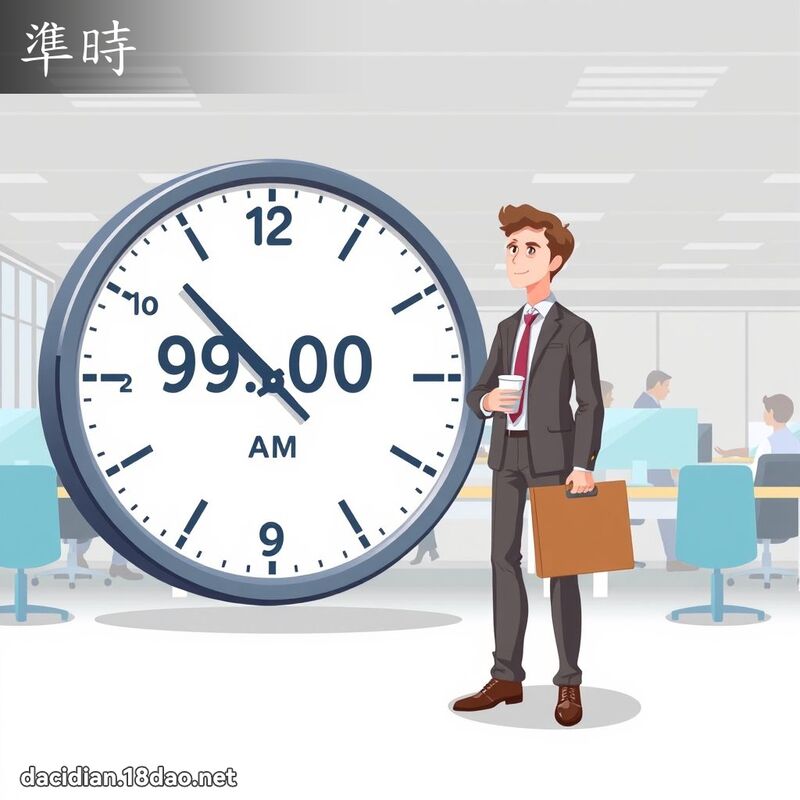 准时 - 国语大辞典配图