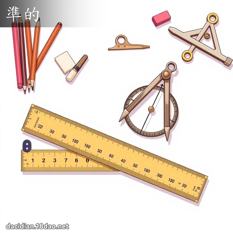 準的 - 國語大辭典配圖