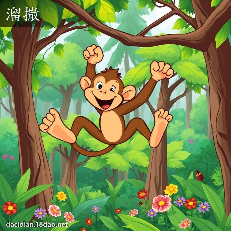 溜撒 - 國語大辭典配圖