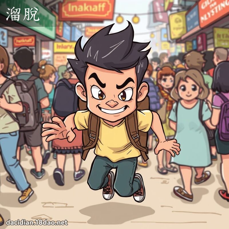 溜脱 - 国语大辞典配图