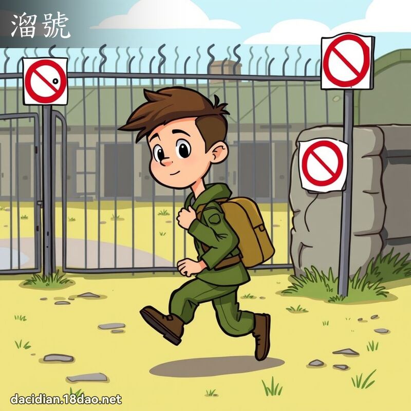 溜號 - 國語大辭典配圖