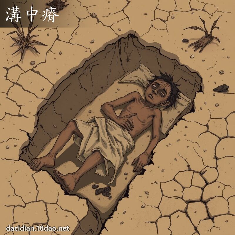 沟中瘠 - 国语大辞典配图