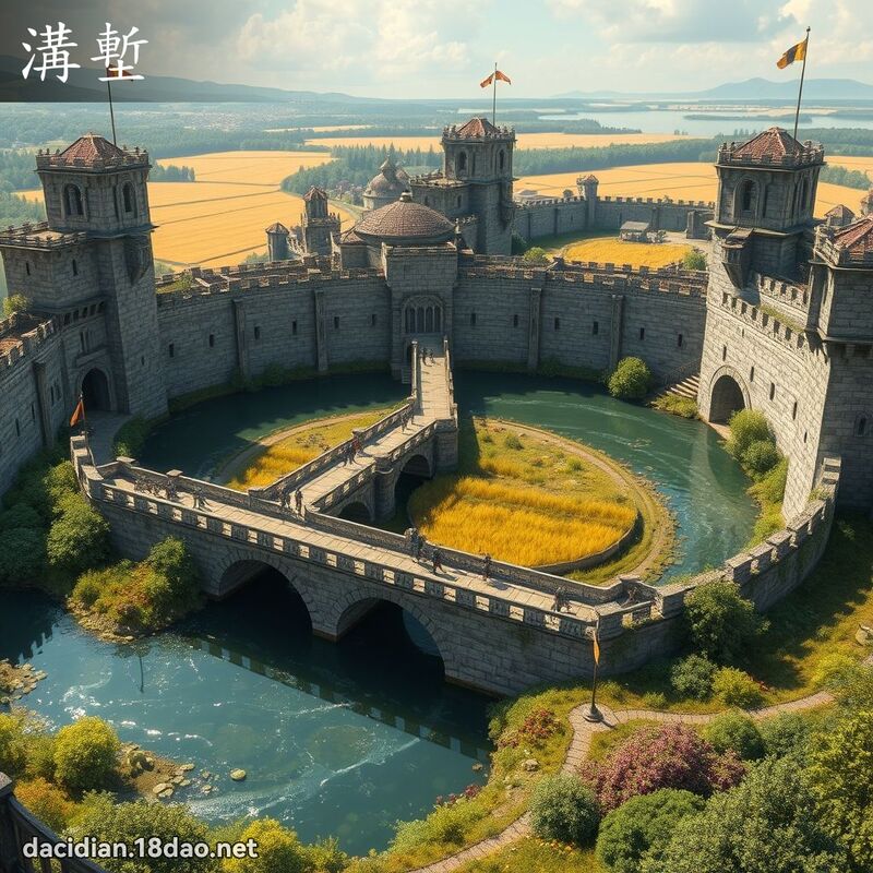 沟堑 - 国语大辞典配图