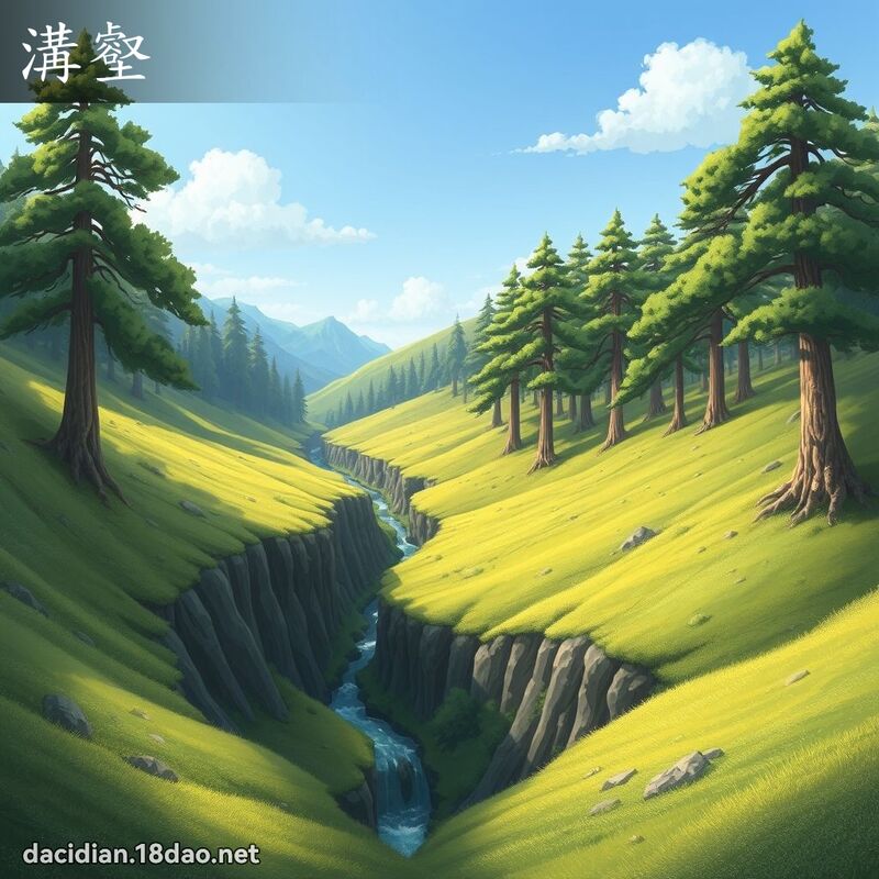沟壑 - 国语大辞典配图