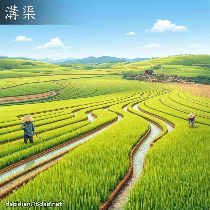 溝渠 - 國語大辭典配圖