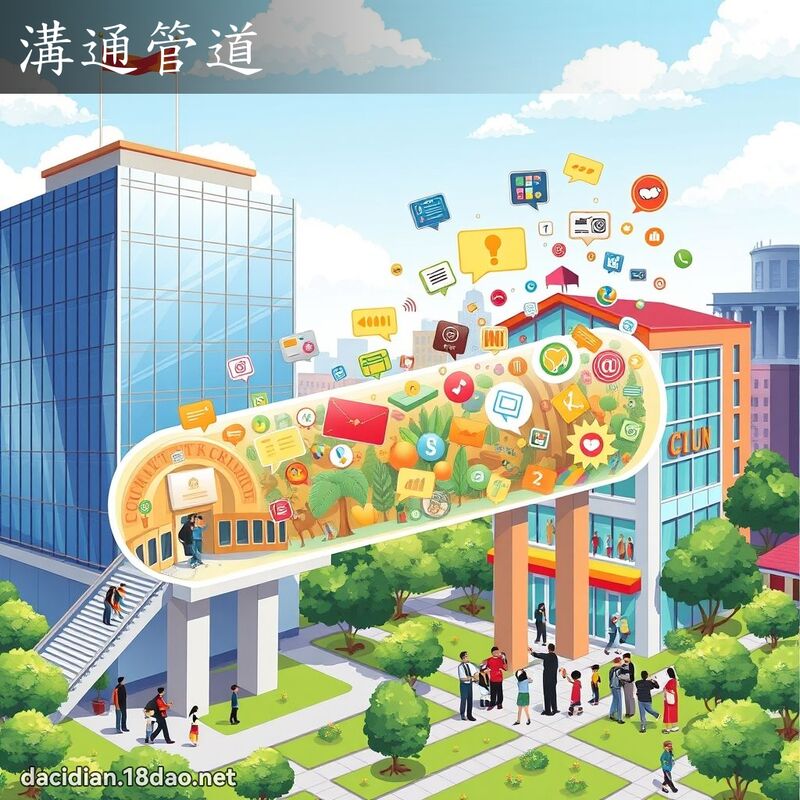 溝通管道 - 國語大辭典配圖