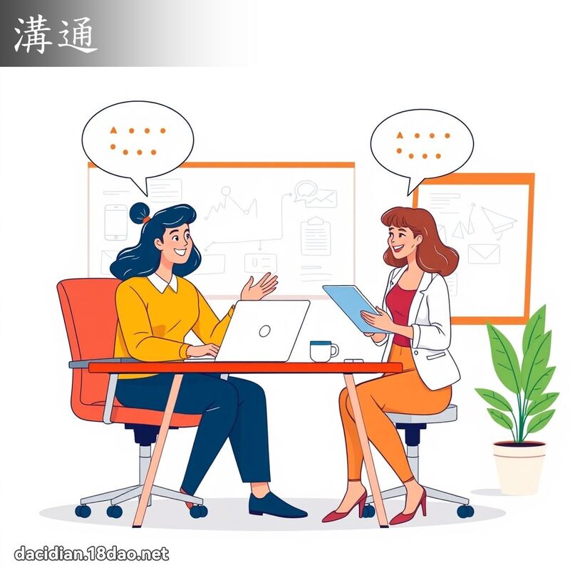 沟通 - 国语大辞典配图